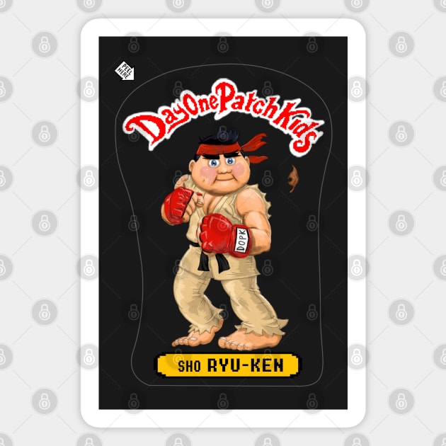 Day One Patch Kids 001 (sho Ryu-Ken) Magnet by RottenTanuki